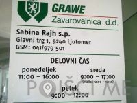 ZAVAROVALNO ZASTOPANJE GRAWE, Sabina Rajh, s.p.-POISCI ME