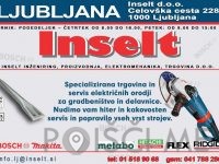SERVIS IN NAJEM ELEKTRIČNEGA ROČNEGA ORODJA, INSELT d.o.o.-Dobrovo-POISCI ME