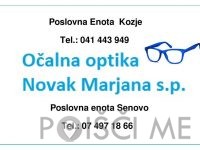 OČALNA OPTIKA NOVAK MARJANA, S.P.-Senovo-POISCI ME