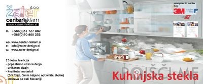 Reklamne table, reklamni napisi, kuhinjska stekla Žaler, center reklam, d.o.o.-POISCI ME