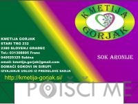 Aronija Kmetija Gorjak, Slovenj Gradec
