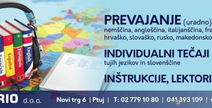 Prevajanje - lektoriranje, Tečaji in inštrukcije, ONTARIO d.o.o. Ptuj